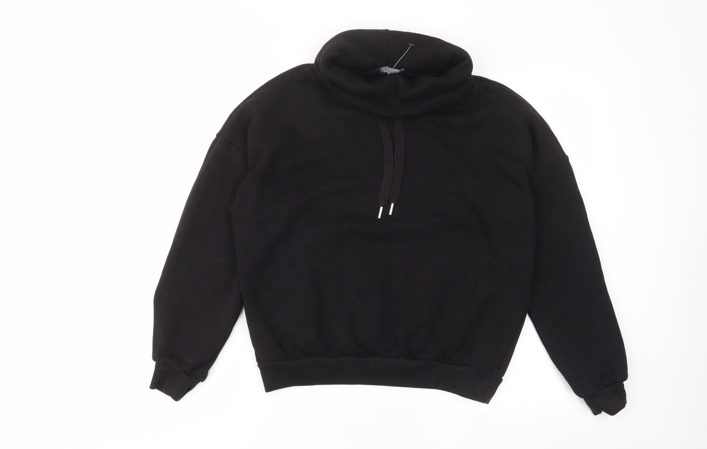 Select Womens Black Cotton Pullover Sweatshirt Size M Pullover