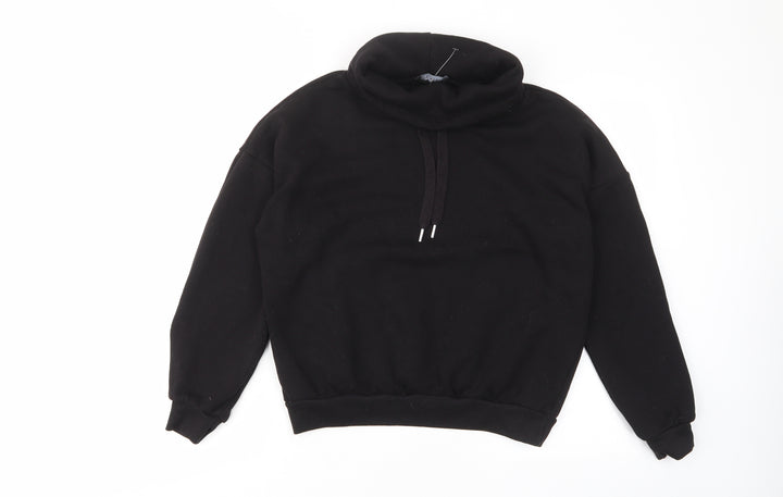 Select Womens Black Cotton Pullover Sweatshirt Size M Pullover