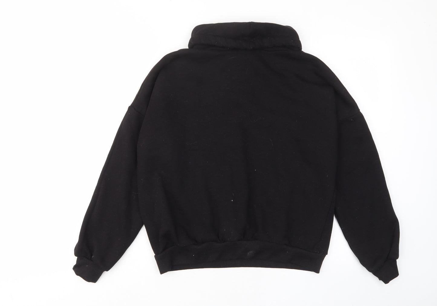 Select Womens Black Cotton Pullover Sweatshirt Size M Pullover