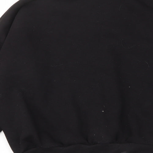 Select Womens Black Cotton Pullover Sweatshirt Size M Pullover