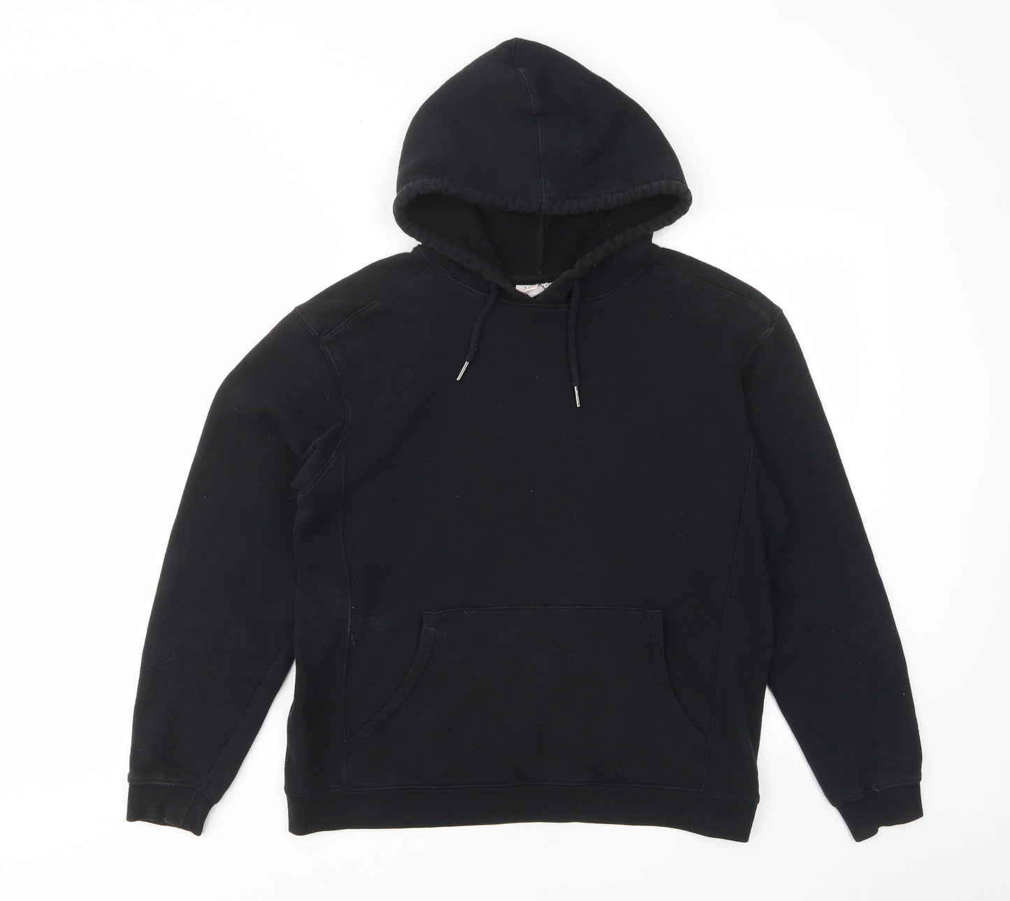 tpshop Womens Black Cotton Pullover Hoodie Size S Pullover - Pockets