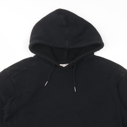tpshop Womens Black Cotton Pullover Hoodie Size S Pullover - Pockets