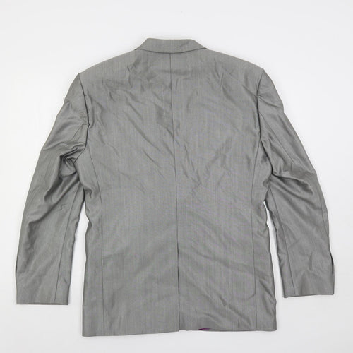 Jones Mens Grey Wool Jacket Suit Jacket Size 38 Regular