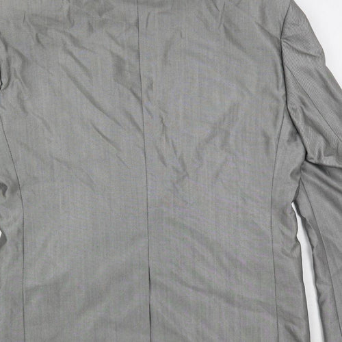Jones Mens Grey Wool Jacket Suit Jacket Size 38 Regular