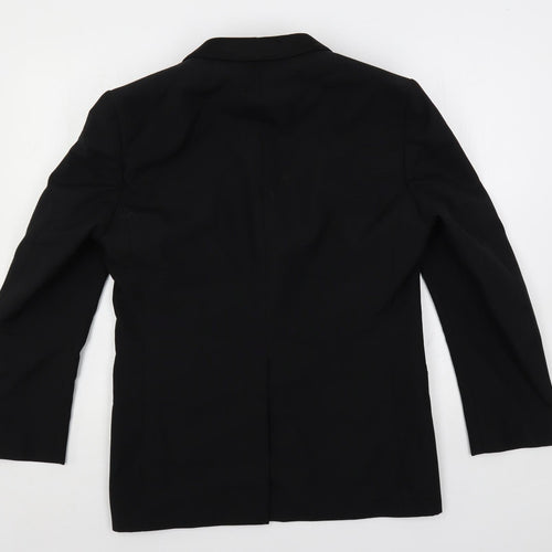 Hornes Mens Black Polyester Tuxedo Suit Jacket Size 38 Regular
