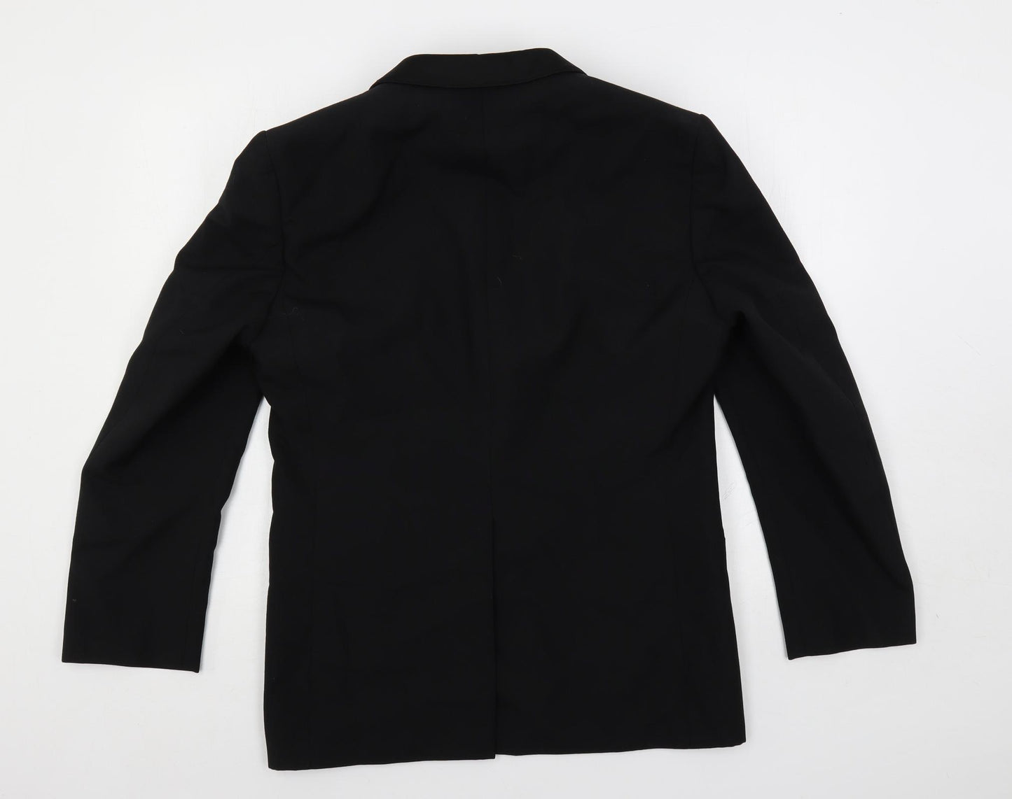 Hornes Mens Black Polyester Tuxedo Suit Jacket Size 38 Regular