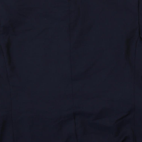 Topman Mens Blue Polyester Jacket Suit Jacket Size 38 Regular