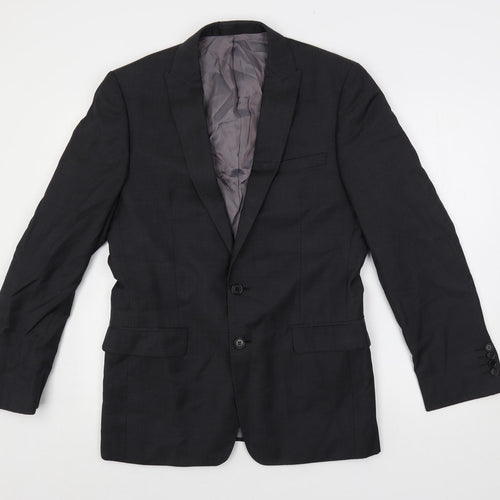 Autograph Mens Grey Wool Jacket Suit Jacket Size 38 Regular