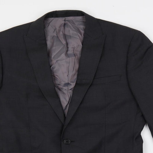 Autograph Mens Grey Wool Jacket Suit Jacket Size 38 Regular