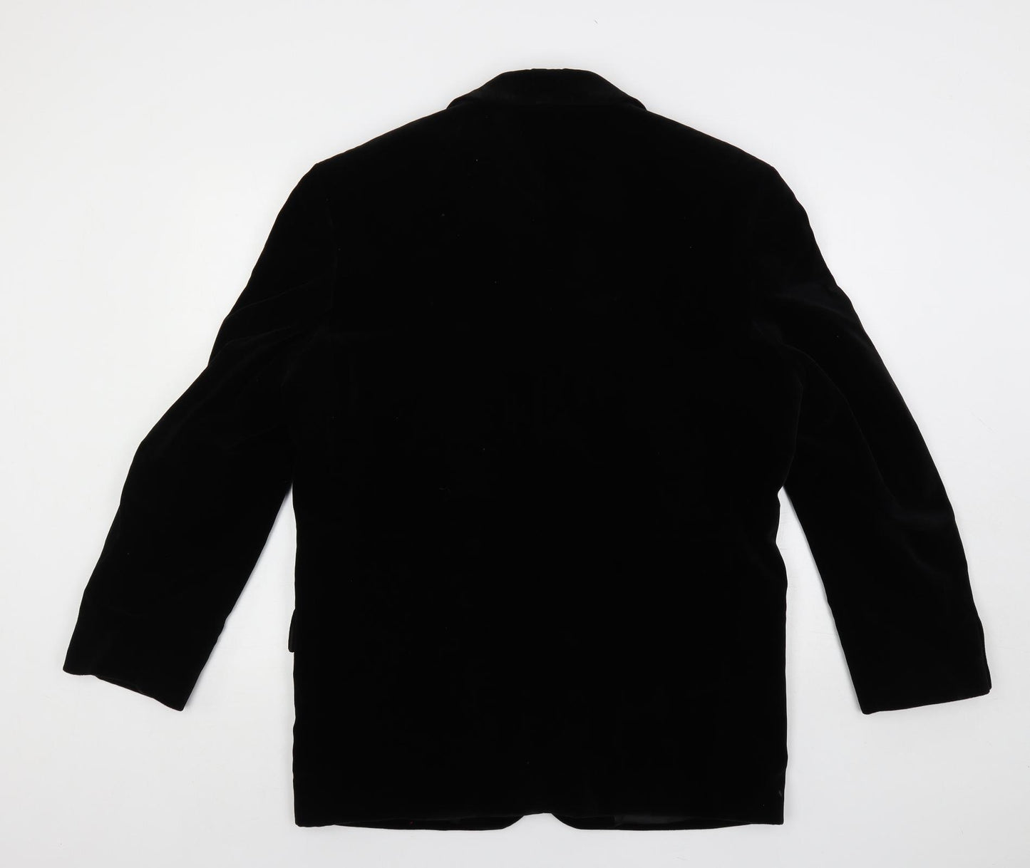 REMUS Mens Black Jacket Blazer Size 40 Button