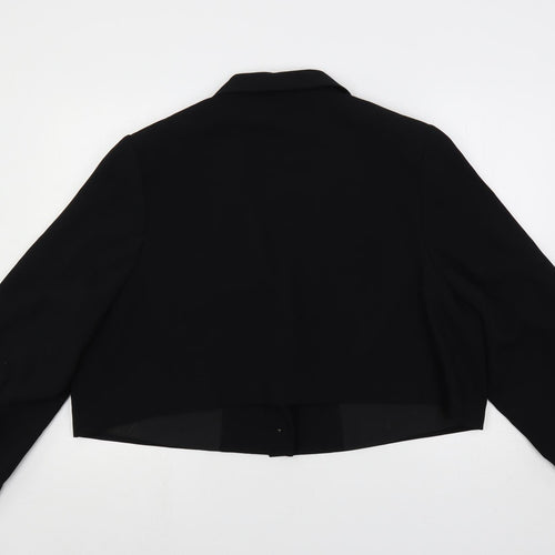 River Island Womens Black Jacket Blazer Size 22 Button