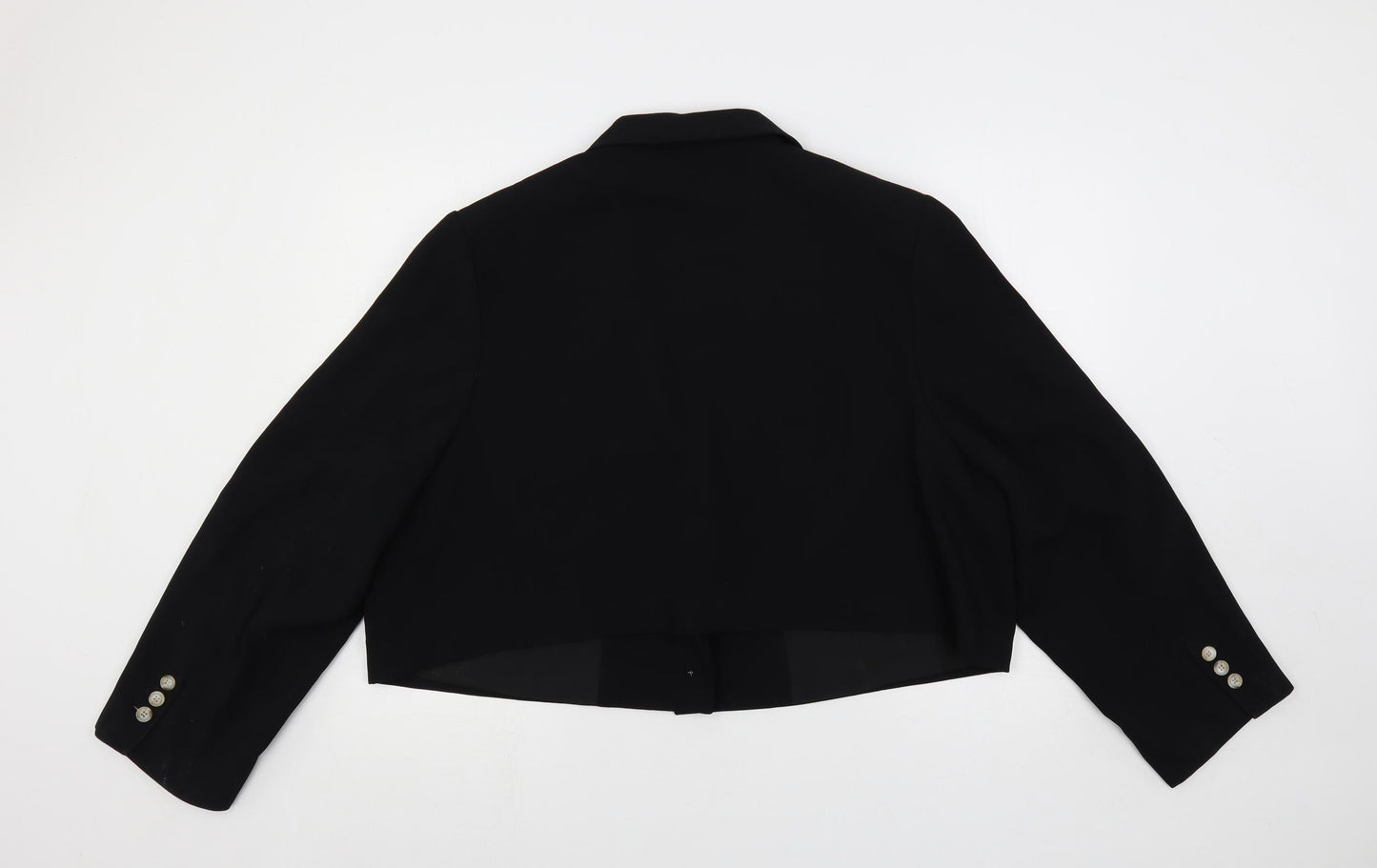 River Island Womens Black Jacket Blazer Size 22 Button