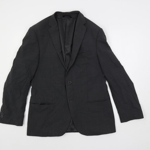 Marks and Spencer Mens Grey Wool Jacket Suit Jacket Size 38 Regular