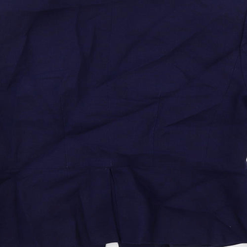 Per Una Womens Blue Jacket Blazer Size 10 Button