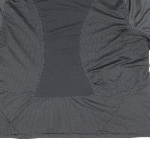 DECATHLON Mens Grey Polyester Pullover T-Shirt Size S Round Neck Pullover