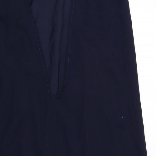 Maurie&Eve Womens Blue Polyester Slip Dress Size 10 V-Neck Pullover