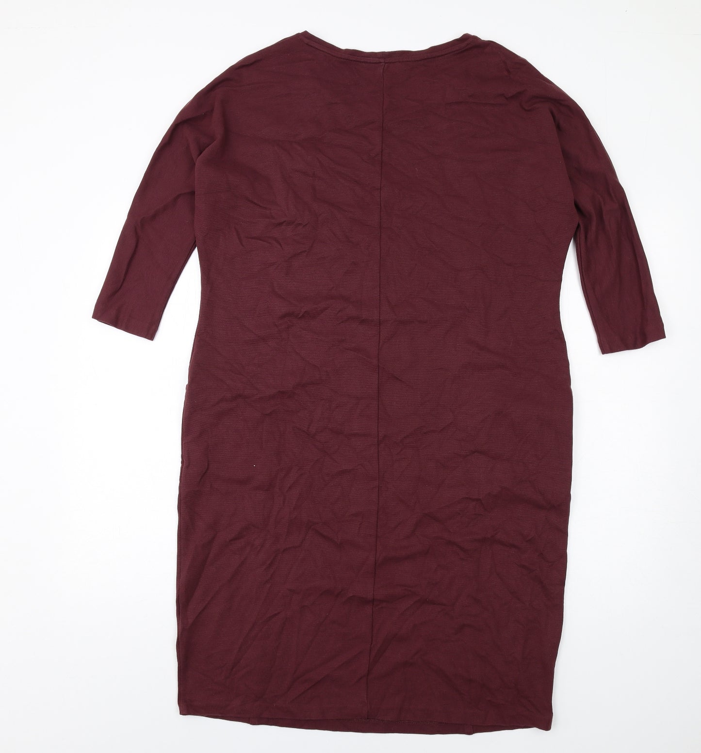 Jaegar Womens Purple Viscose A-Line Size M Round Neck Pullover