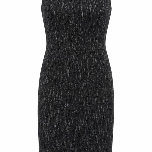 Principles Womens Black Cotton Pencil Dress Size 10 Round Neck Zip