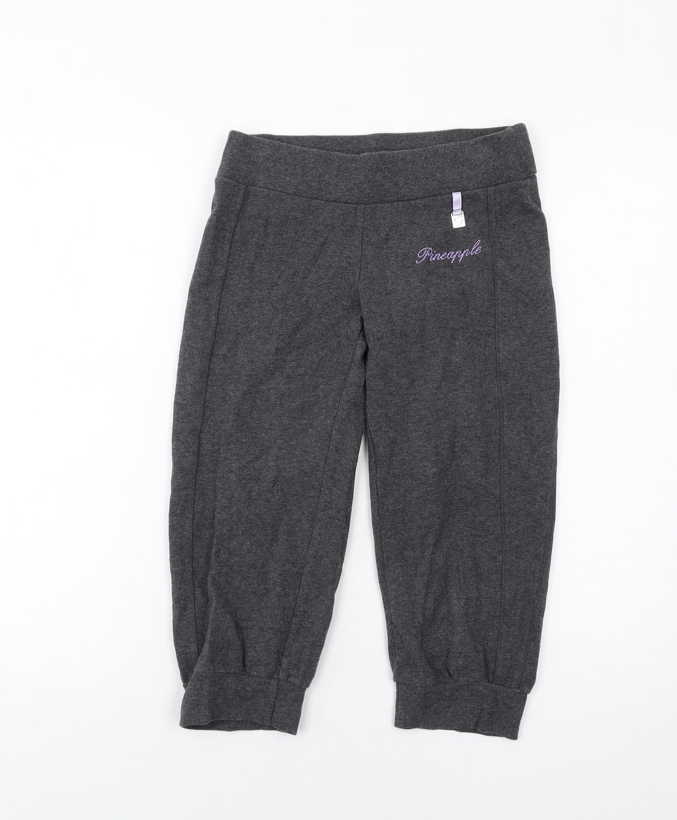 Pineapple Womens Grey Cotton Jogger Trousers Size 6 Regular