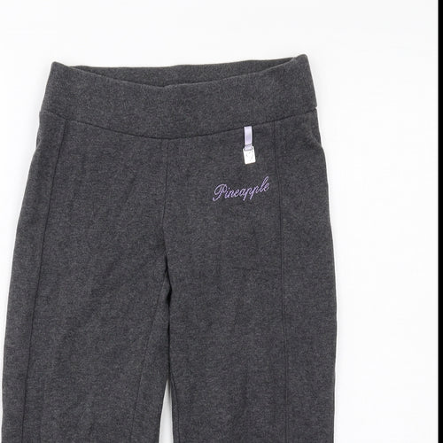 Pineapple Womens Grey Cotton Jogger Trousers Size 6 Regular