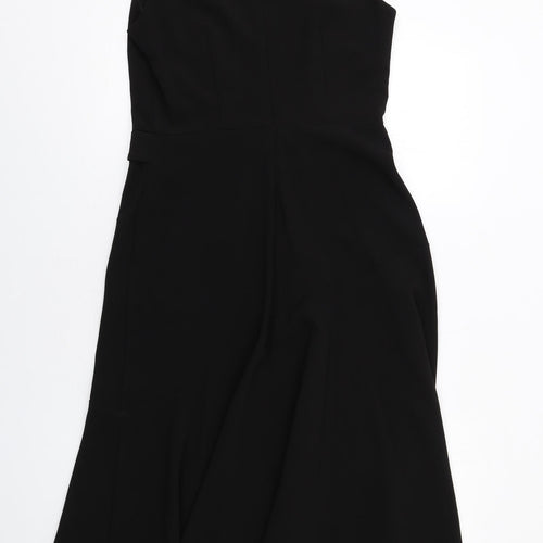 Principles Womens Black Polyester A-Line Size 12 Round Neck Zip
