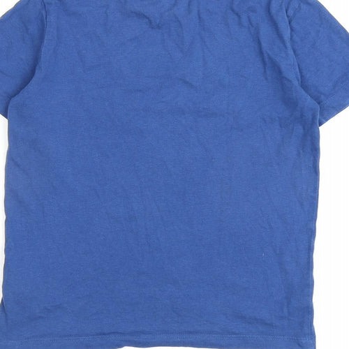 NEXT Boys Blue 100% Cotton Basic T-Shirt Size 6 Years Round Neck Pullover