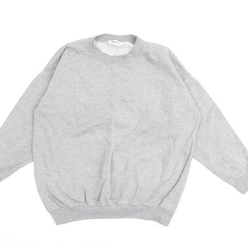 Damart Womens Grey Cotton Pullover Sweatshirt Size 12 Pullover