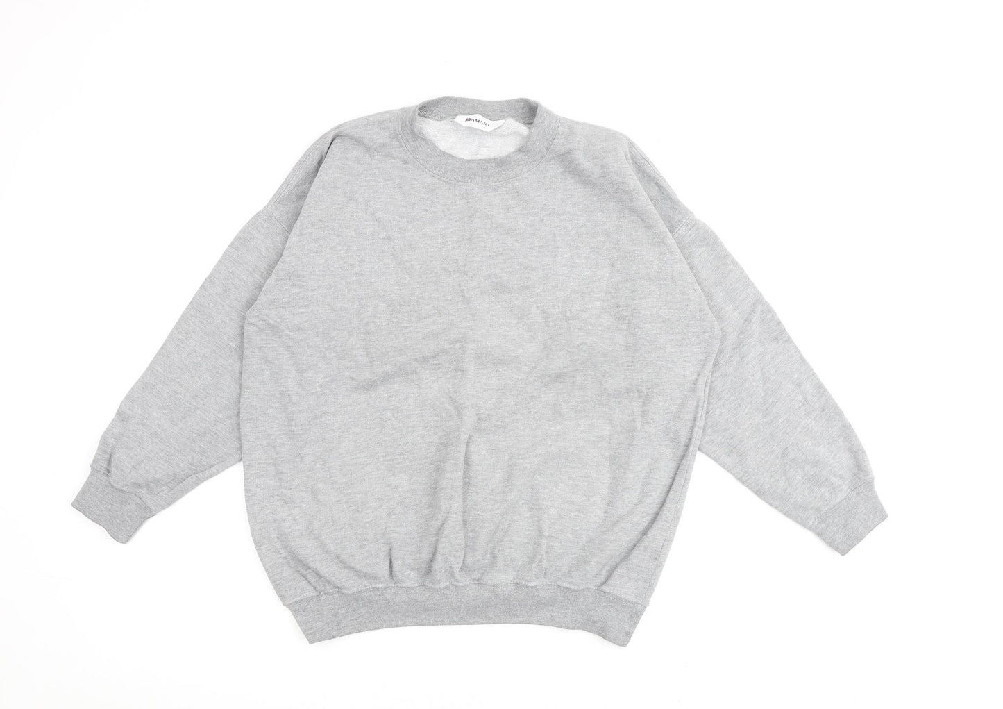 Damart Womens Grey Cotton Pullover Sweatshirt Size 12 Pullover