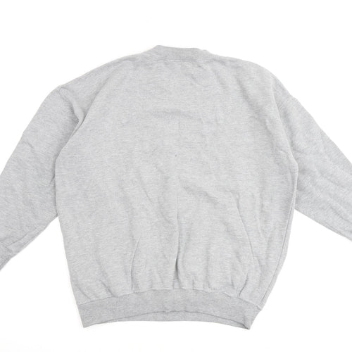Damart Womens Grey Cotton Pullover Sweatshirt Size 12 Pullover