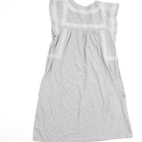 Gap Womens Grey Cotton A-Line Size 2XS Round Neck Pullover