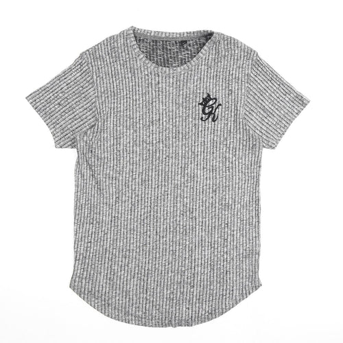 Gym King Mens Grey Viscose T-Shirt Size XL Roll Neck