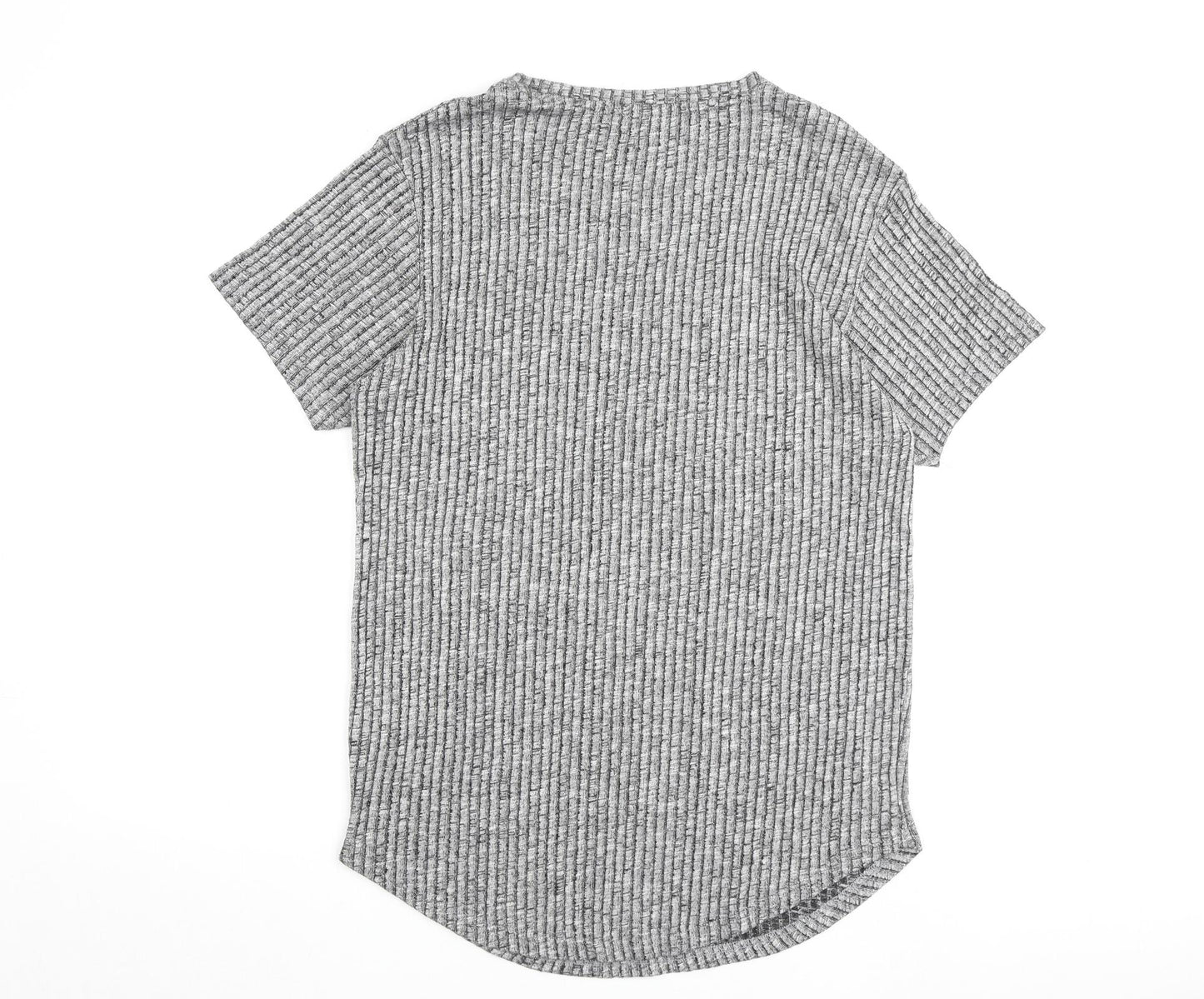 Gym King Mens Grey Viscose T-Shirt Size XL Roll Neck