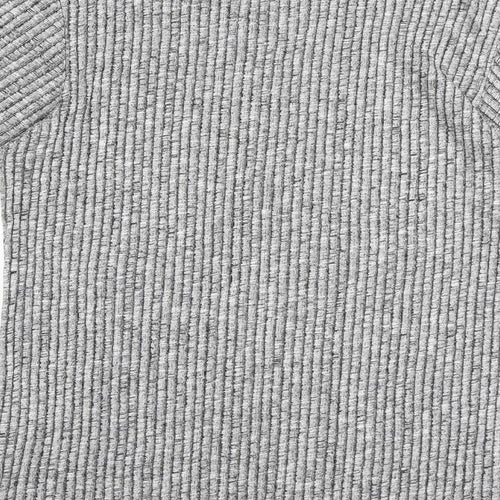Gym King Mens Grey Viscose T-Shirt Size XL Roll Neck