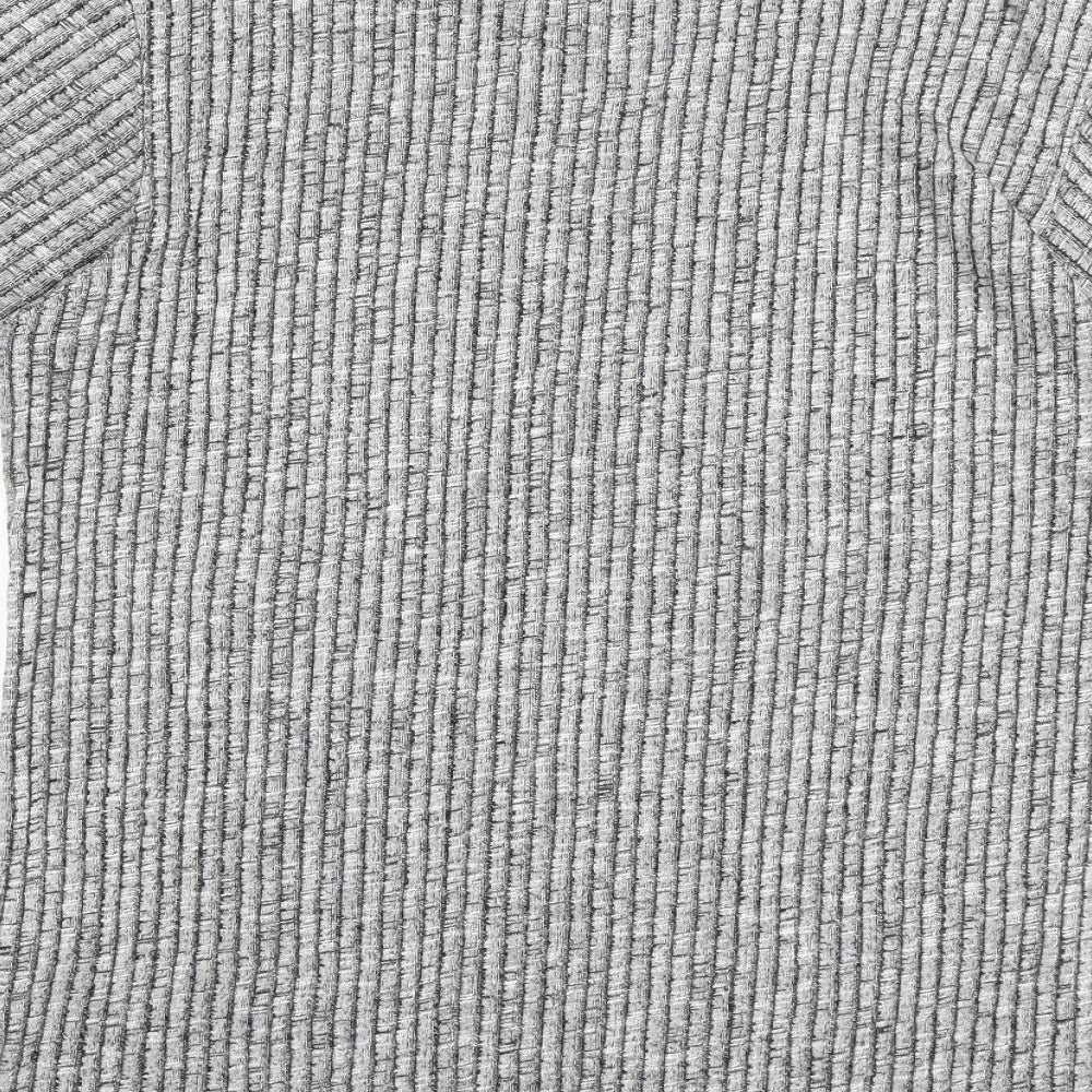 Gym King Mens Grey Viscose T-Shirt Size XL Roll Neck