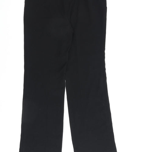 mamas & papas Womens Black Polyester Trousers Size 6 L29 in Regular Zip