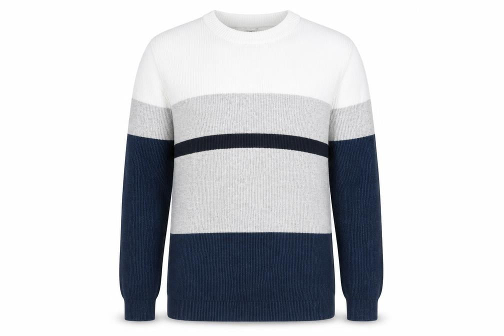 Selected Homme Mens Multicoloured Round Neck Cotton Pullover Jumper Size XL Long Sleeve