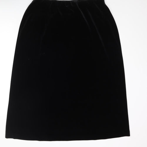 Stephen Womens Black Polyester A-Line Skirt Size 34 in
