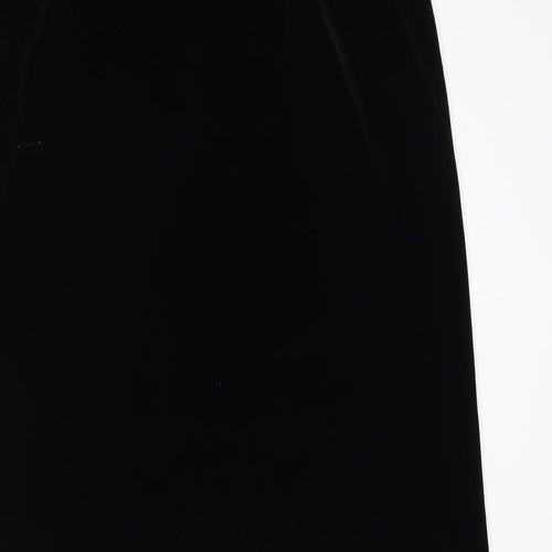 Stephen Womens Black Polyester A-Line Skirt Size 34 in