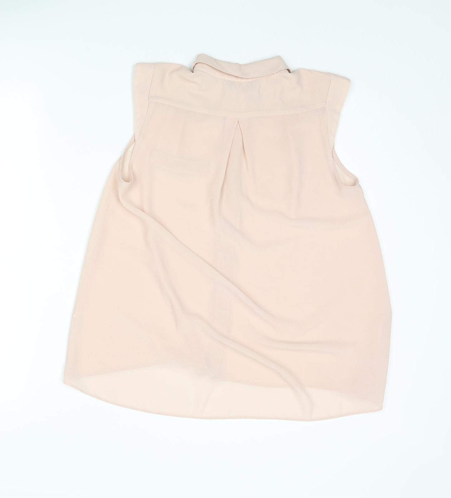 Dorothy Perkins Womens Pink Polyester Camisole Blouse Size 10 Collared