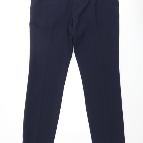 NEXT Mens Blue Polyester Dress Pants Trousers Size 36 in L31 in Regular Zip