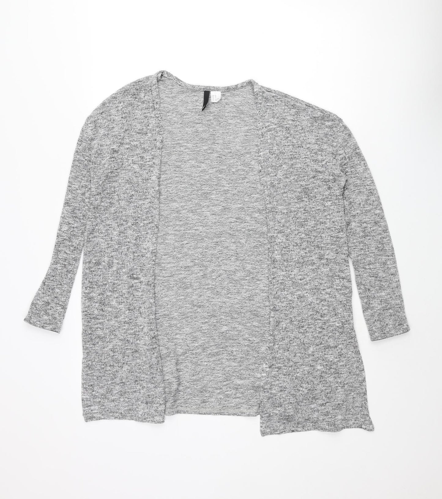 Divided by H&M Womens Grey V-Neck Polyester Cardigan Jumper Size XS