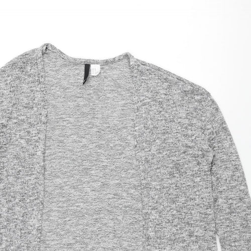 Divided by H&M Womens Grey V-Neck Polyester Cardigan Jumper Size XS