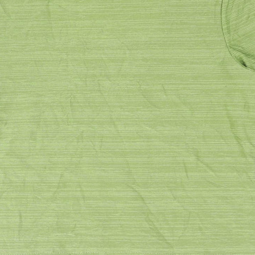 Alex & Co Womens Green Polyamide Basic Blouse Size 8 Square Neck