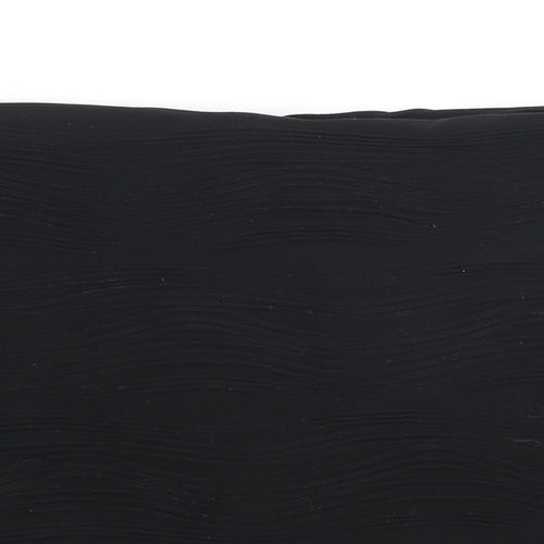 River Island Womens Black Polyester Bandage Skirt Size 10 - Wave Texture