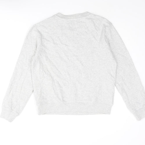 Marks and Spencer Womens Grey Cotton Pullover Sweatshirt Size XS Pullover - Amour Paris