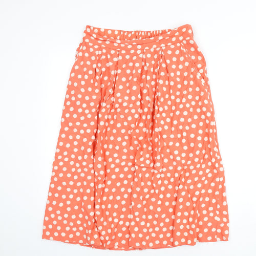 blue chameleon Womens Pink Floral Viscose Flare Skirt Size 12