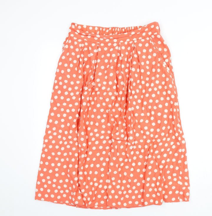 blue chameleon Womens Pink Floral Viscose Flare Skirt Size 12