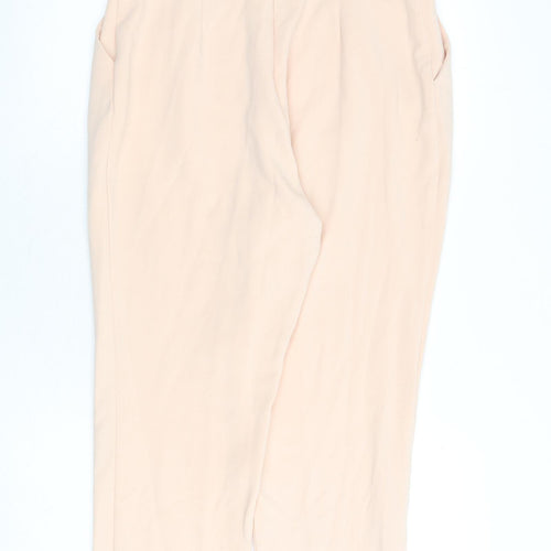 River Island Womens Pink Polyester Jumpsuit One-Piece Size 14 L28 in Zip - Keyhole Cut Out