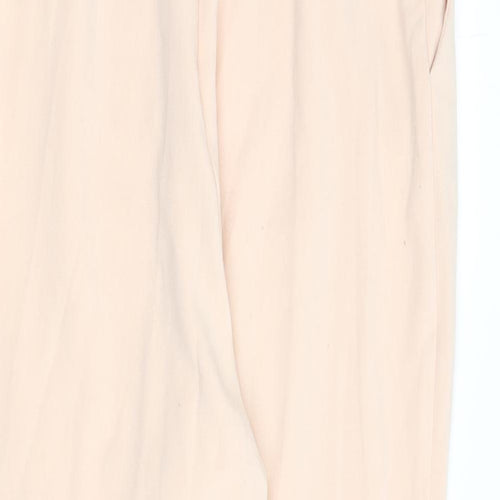 River Island Womens Pink Polyester Jumpsuit One-Piece Size 14 L28 in Zip - Keyhole Cut Out