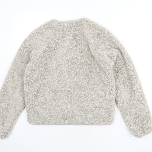 Uniqlo Womens Beige Jacket Size XS Zip - Sherpa